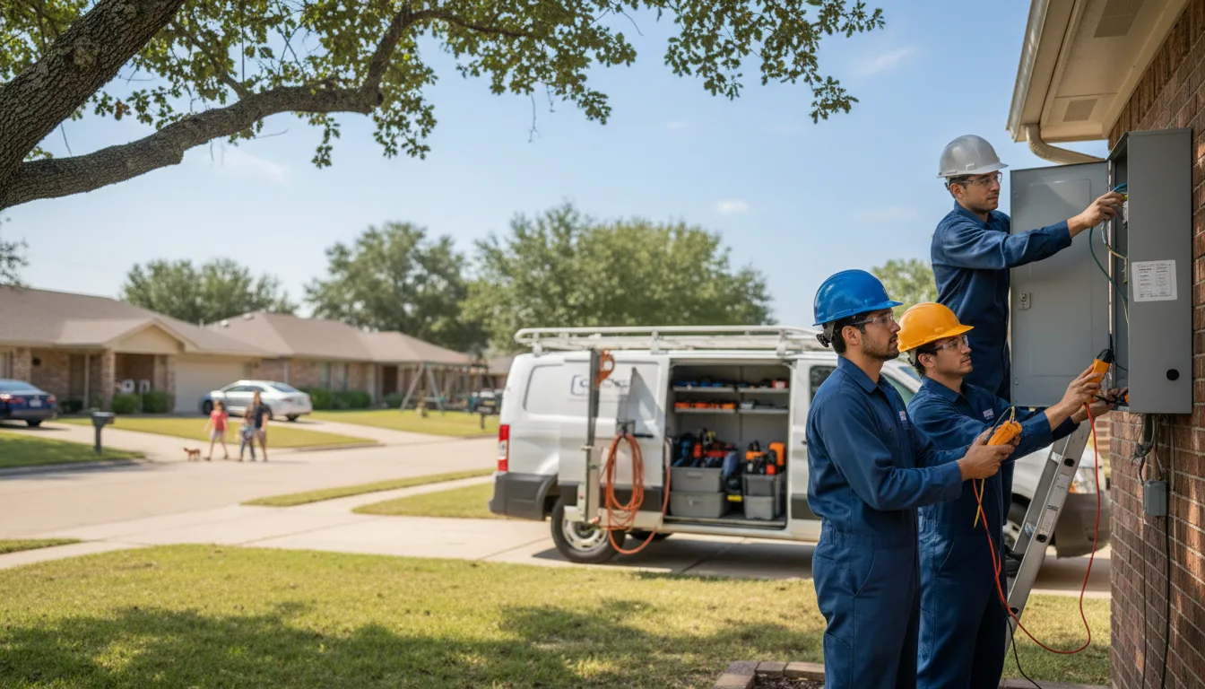 Certified electrician providing emergency electrical services in Princeton, TX